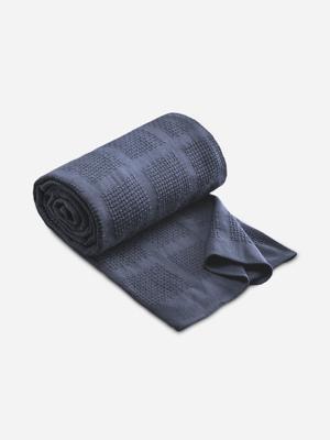 Volpes Cotton Navy Blanket | Bash