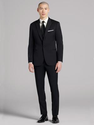 Black Peak Lapel Tux | Black by Vera Wang | Tuxedo Rental