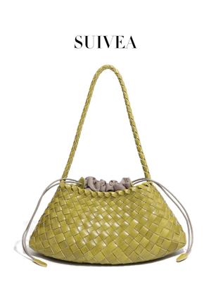 Womens Niche Underarm Woven Vegetable Basket Personality Bucket Bags
 – Bccwi