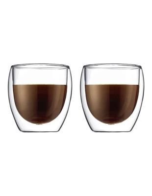 Bodum Pavina Double Wall Latte Glasses, Set of 2, 250ml in Clear | MYER