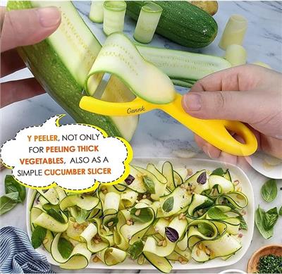 Amazon.com: GANNK Vegetable Potato Peelers for Kitchen, Ultra Sharp Stainless Steel Blades Easy Peeling Apple Fruit Veggie Carrot Cucumber, W/Orange p