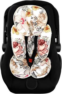 Amazon.com : HNHUAMING Floral Baby Car Seat Head and Body Support,2-in-1 Reversible CarSeat Insert,Soft Cushion for Carseat, Stroller, Swing, Bouncer,