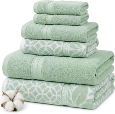 Amazon.com: Modern Threads 6 Piece Bath Towel Set – Bathroom Set with 2 Bath Towels, 2 Hand Towels, and 2 Wash Cloths – 100% Cotton, Super Absorbent &