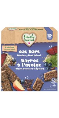 Buy Simply Gourmet Blueberry Beet Spinach Oat Bars at Well.ca | Free Shipping $35+ in Canada