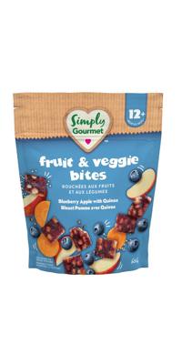 Buy Simply Gourmet Fruit & Veggie Bites Blueberry Apple with Quinoa at Well.ca | Free Shipping $35+ in Canada