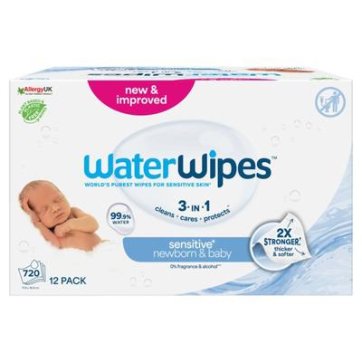 WaterWipes Original Baby Wipes 720 Wipes - Morrisons Online Groceries & Offers