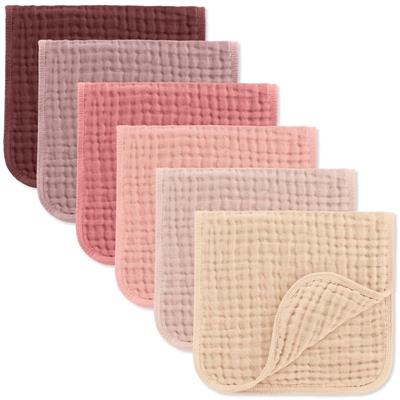 Comfy Cubs - 6Pk Muslin Burp Cloths Multi Girl