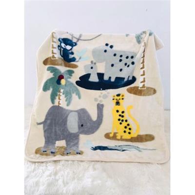 In Jungle Printed Mink Baby Blanket