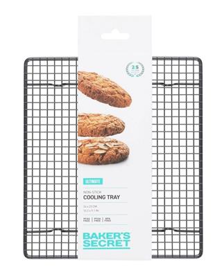 Bakers Secret Ultimate Non-Stick Cooling Tray 26x23cm in Black | MYER