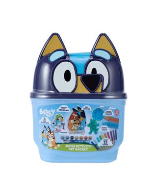 25 Piece Bluey Super Activity Art Bucket - Kmart