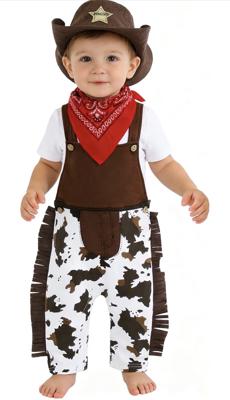 Amazon.com: COSLAND Baby Cowboy Outfit Infant Western Outfit 6-12 Months, Brown : Toys & Games