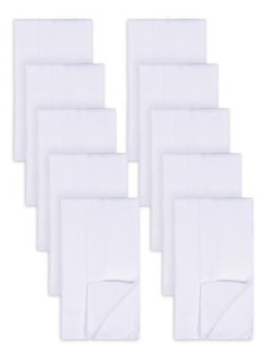 Gerber Baby Neutral White Cotton Prefold Birdseye Diaper with Absorbent Pad, 10-Pack, One Size - Walmart.com
