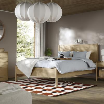 TONSTAD bed frame, oak veneer/Luröy, Queen - IKEA