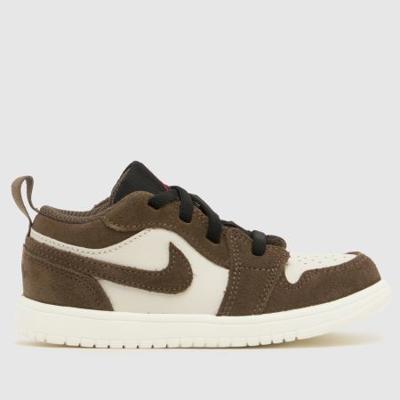Kids Toddler Beige & Brown Nike Jordan 1 Low ALT Trainers | schuh
