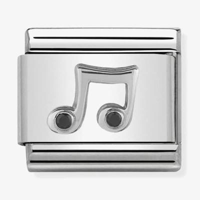 Nomination 330311/08 CLASSIC Silvershine Music Note Charm - thbaker.co.uk