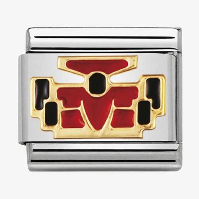 Nomination 030203/23 CLASSIC Gold Sports Red Formula 1 Car Charm - thbaker.co.uk