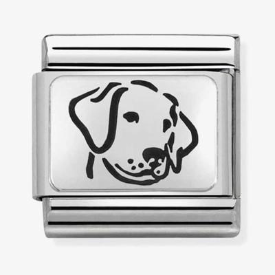 Nomination 330109/06 Oxidised Plates Dog Charm - thbaker.co.uk