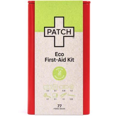 Patch | Eco First-Aid Kit | 77 Items Included, Bamboo Bandages, Vegan - Go For Zero
