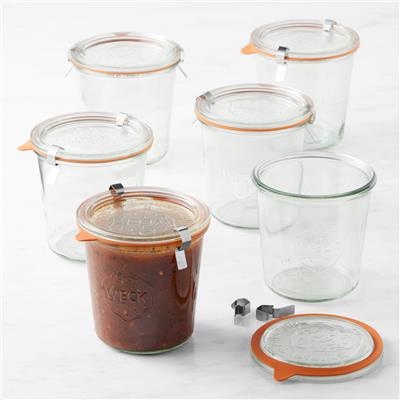 Medium Weck Jar - 19.6 oz - Set of 6 | Williams Sonoma