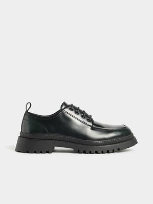 Markham Mens Derby Green Chunky Shoe | Bash