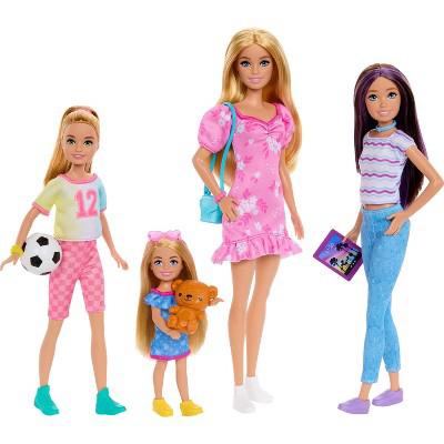 Barbie 11.7 Sister Doll Set with Clothes & Accessories, Includes Barbie, Skipper, Stacie, & Chelsea : Target