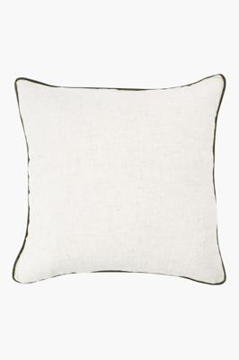 Plain Piping Detail Scatter Cushion Cover, 60x60cm