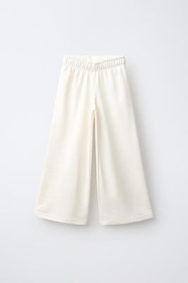 WIDE-LEG STAR PATCH TROUSERS - Sand | ZARA