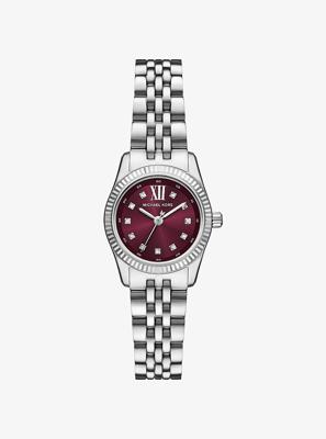 Mini Lexington Pavé Silver-Tone Watch in SILVER - Sale | Michael Kors Canada [CA]