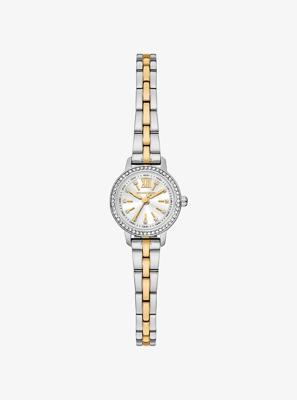 Micro Melissa Pavé Two-Tone Watch in TWO TONE - Sale | Michael Kors Canada [CA]
