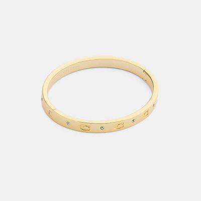 Repeated C Hinged Bangle | COACH®
