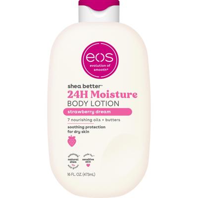 eos Shea Better Body Lotion, 16 fl oz, Strawberry Dream, For Dry Skin - Walmart.com