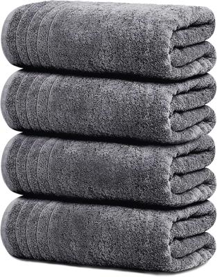 Amazon.com: Tens Towels 4 Piece Extra Large Bath Towels 30 x 60 Inches, Dark Grey | 100% Cotton, Larger & Lighter Weight, Quicker to Dry, Super Soft a