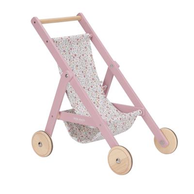 Little Dutch Wooden Doll Stroller Flowers and Butterflies
