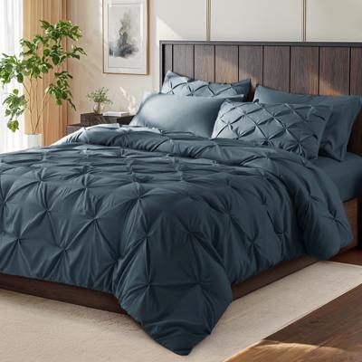 Sonoro Kate, King Comforter Set, Navy Blue, 7 Pieces Bedding - Walmart.com