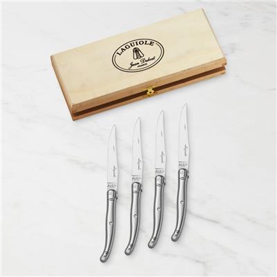 Laguiole Jean Dubost Stainless-Steel Steak Knives - Set of 4 | Williams Sonoma
