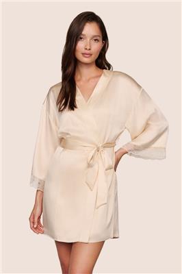 Washable Silk Lace Robe – Eberjey