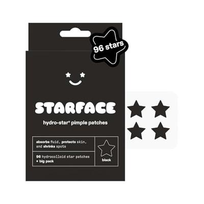 Starface Hydro-Star® Black Hydrocolloid Star-Shaped Pimple Patch, 96 ct