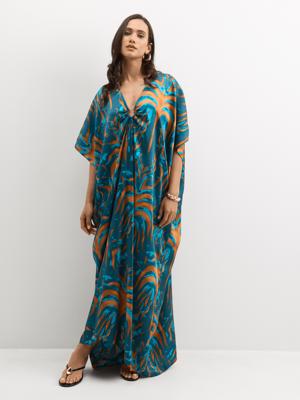 Exact Women’s Palm Teal & Tobacco Kaftan | Bash