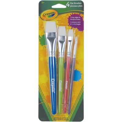 Crayola Flat Brush Set - 4 Ct - Walmart.ca
