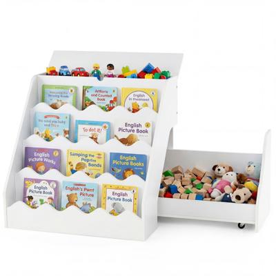 HONEY JOY 2-in-1 Kids Bookshelf & Toy Storage Organizer, Storage Rack – Babyjoy