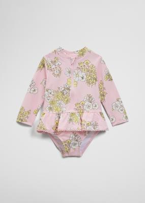 Long Sleeve Frill Swimsuit | Woolworths.co.za