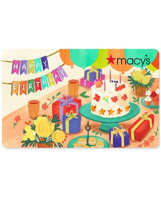 Happy Birthday E-Gift Card - Macys
