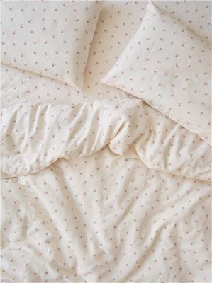 Pearl Posy Bud Linen Blend Duvet Cover | Piglet in Bed UK