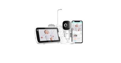 Oricom OBH650AI Skyview AI 5 Smart HD Baby Monitor with Cot Stand | Baby Bunting AU