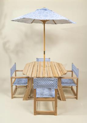 Kids’ Patio Set 4 Chairs and Parasol–Under the Sea – Coco Village