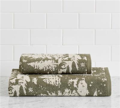 Winter Pines Jacquard Towel | Pottery Barn