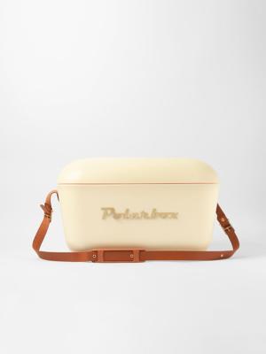 Polarbox Retro Cooler Box Cream & Gold 20L | Bash