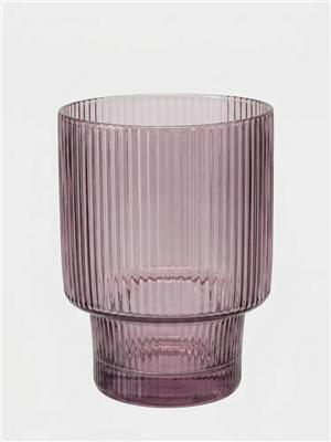 Buy Ribbed Glass Tumbler 9.5cm - Drinkware | PEP