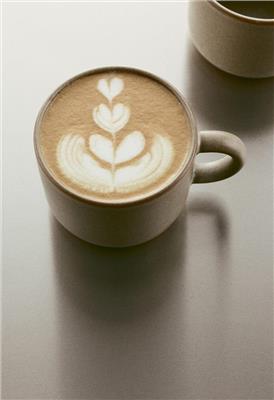 Reactive-glaze stoneware mug