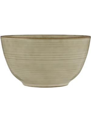Ceramic Brown Rimmed Bowl 14x8cm - Dinnerware | PEP